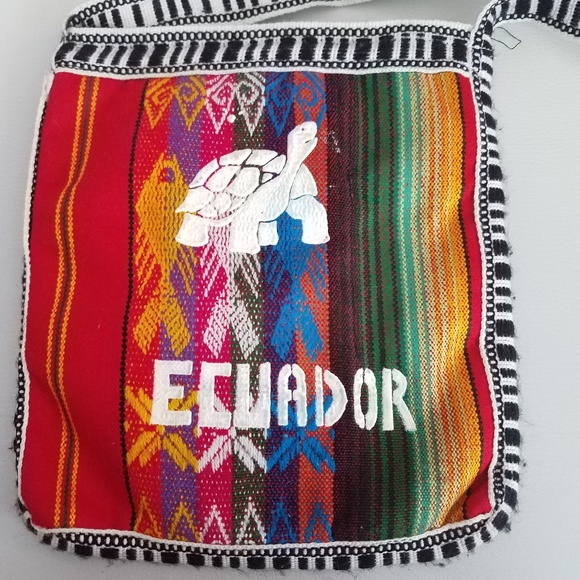 Handmade Ecuador Turtle Handbag - Picture 1 of 3